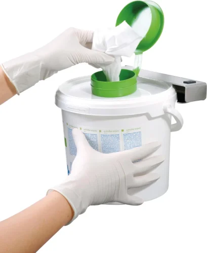 Veggfeste for schülke wipes-bøtte