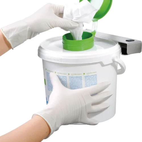 Veggfeste for schülke wipes-bøtte