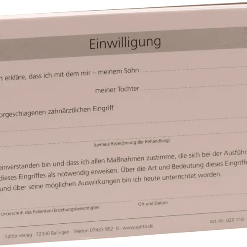 Samtykke til tannlegeinngrep