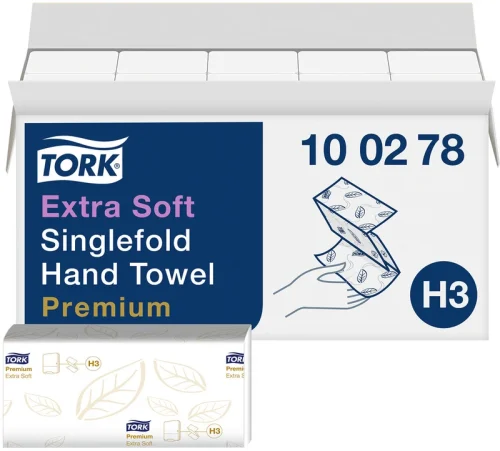 TORK® ekstra myke sikksakk-håndklær (V-falz) H3 system
