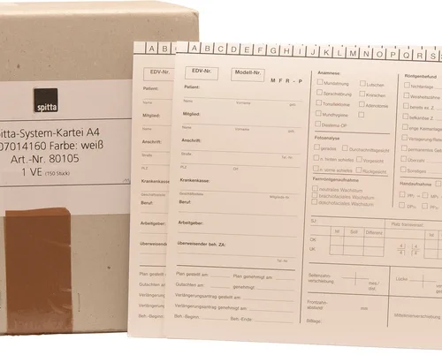 Kartotekkort kjeveortopedi