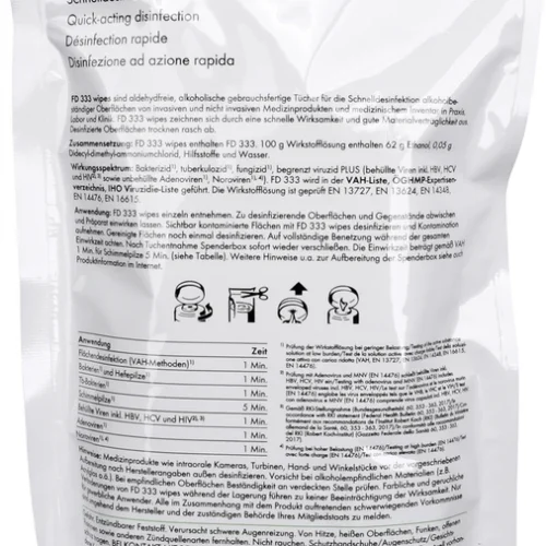 FD 333 wipes overflatedesinfeksjon