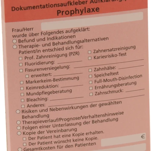 Dokumentasjonsklistremerke Opplysningsplikt