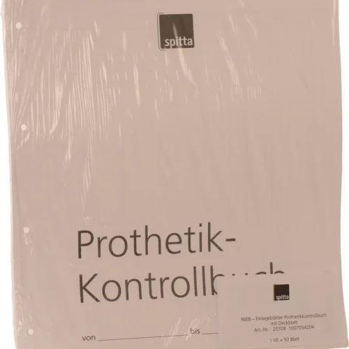 Innleggsark protetikk-kontrollbok