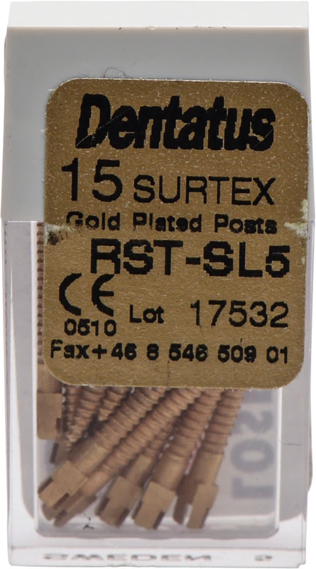 Classic Surtex forgylte rotstifter