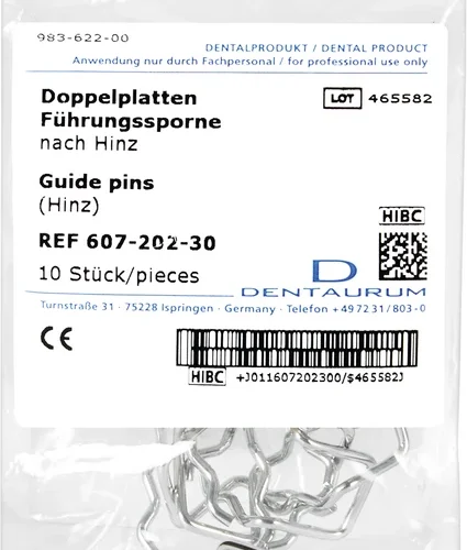 Dobbeltplater føringspigger