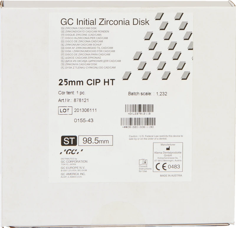 GC Initial™ Zirconia Disk