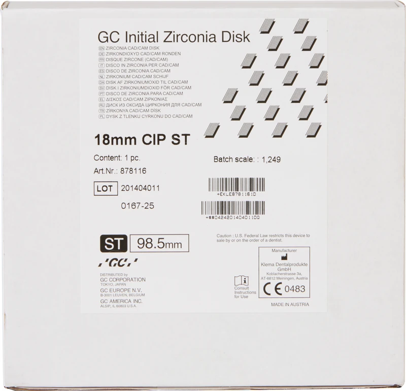 GC Initial™ Zirconia Disk