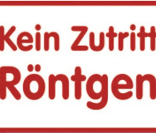 folie ""Ingen adgang Røntgen""
