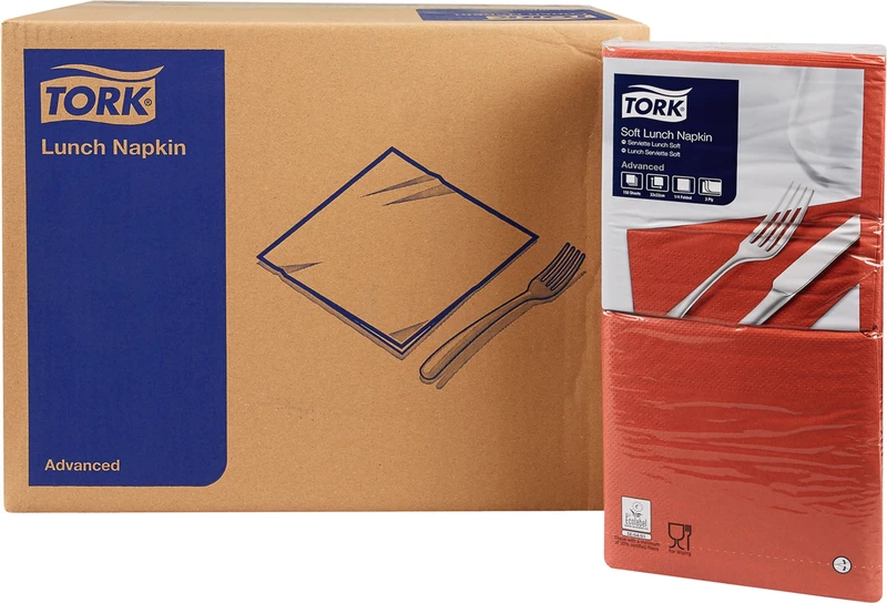 TORK® Soft lunsjservietter (1/4 fold)