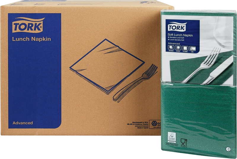 TORK® Soft lunsjservietter (1/4 fold)