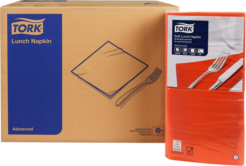 TORK® Soft lunsjservietter (1/4 fold)