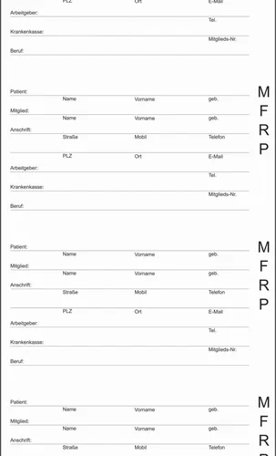 Adressfeltstrimler type 4530