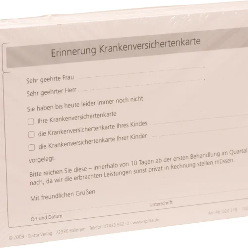 Påminnelse om helseforsikringskort