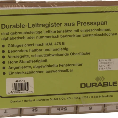 Register A - Z for kort