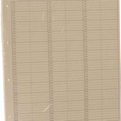 Timebokinnlegg 6-spaltet