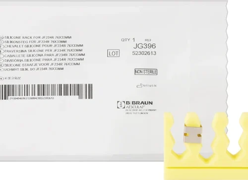 Silikonsteg med metallklemme