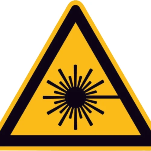 Etikett ""Advarsel om laserstråle""