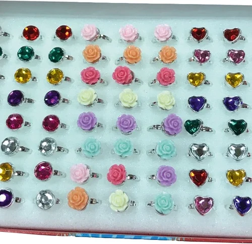 Ringer med hjerte og blomst