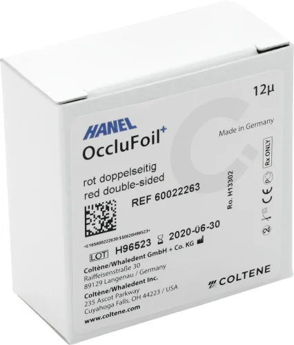 HANEL OccluFoil+, dobbeltsidig 12µ