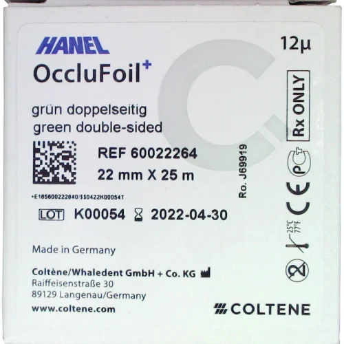 HANEL OccluFoil+, dobbeltsidig 12µ