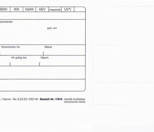 Adresseetiketter forsikringskort