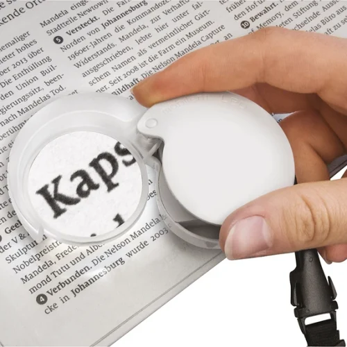 Innfellbar lupe mobilent LED