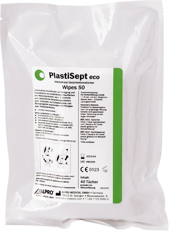 PlastiSept eco Wipes 50