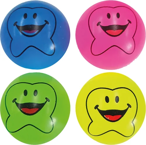 Spretteballer smilende tann