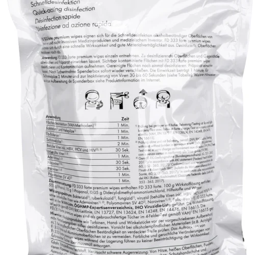 FD 333 forte premium wipes flatedesinfeksjon
