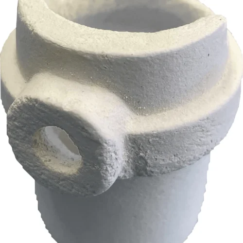 Keramisk tigel for Degutron