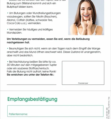 Atferdsregler etter tannuttrekking