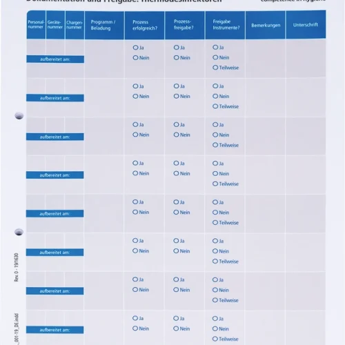 MELAdoc dokumentasjonsark for WD-er