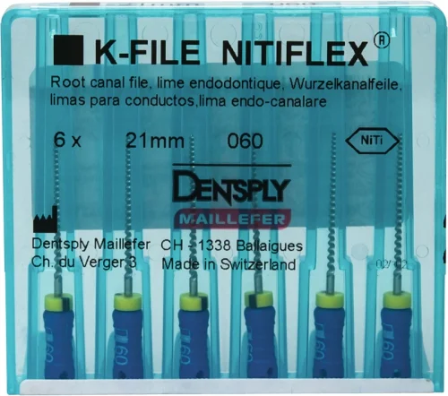 Fil NiTiflex, 21 mm ISO 60, 6 stk