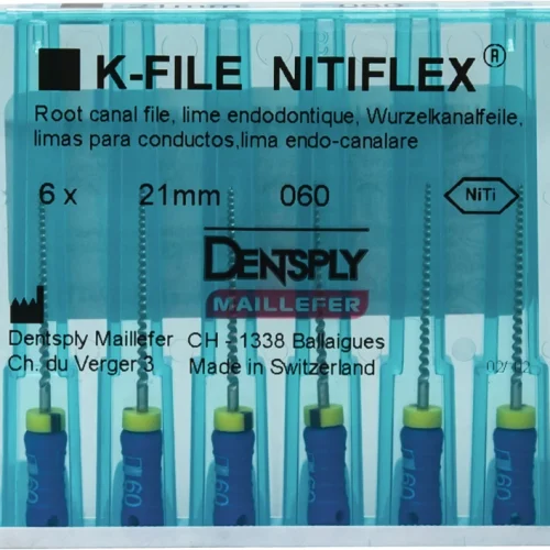 Fil NiTiflex, 21 mm ISO 60, 6 stk