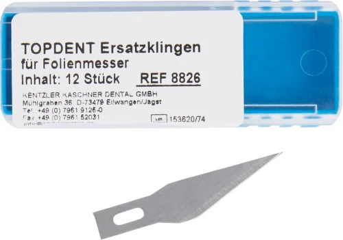 Erstatningsblader for TOPDENT folieskjærer