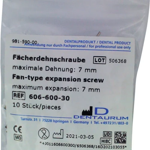 Vifteutvidelsesskrue rustfritt stål