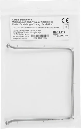 KKD® kofferdamramme etter Young, metall