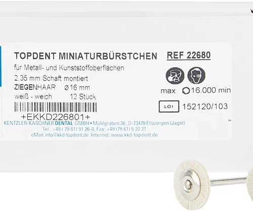 TOPDENT geitehårsbørste
