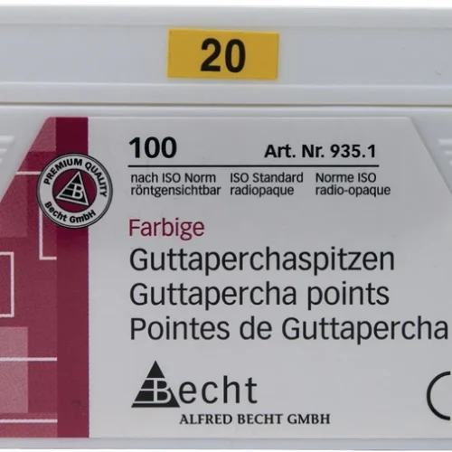 Fargede guttaperkaspisser