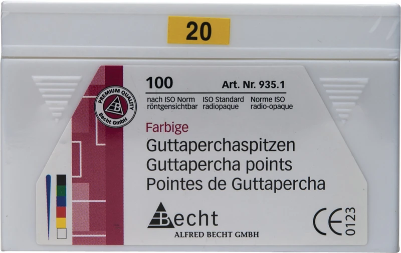 Fargede guttaperkaspisser