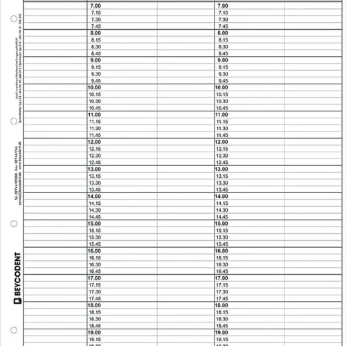 Timeplanark Classic-format