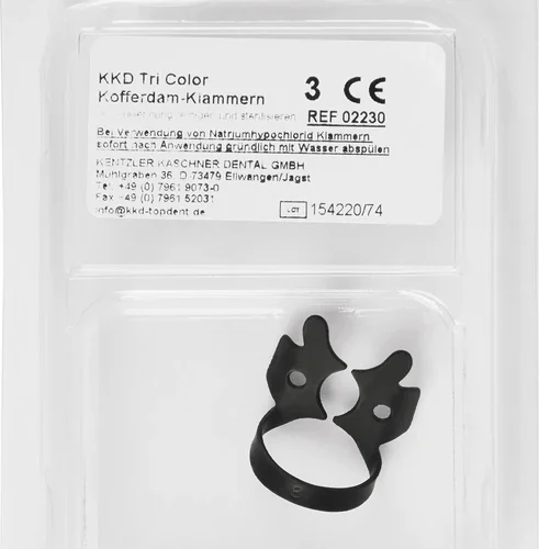 KKD® kofferdamklemmer triColor Antireflect