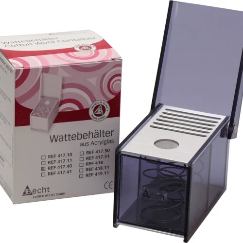 Pellet-/ bomullbeholder med lokk