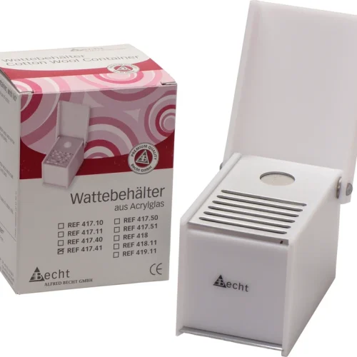 Pellet-/ bomullbeholder med lokk