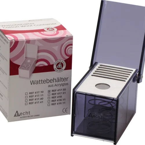 Pellet-/ bomullbeholder med lokk