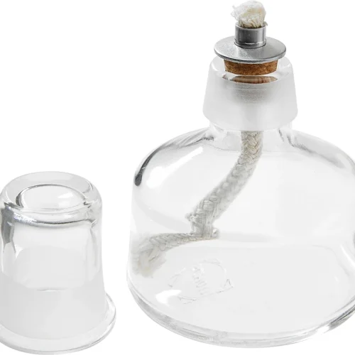Spirituslampe laget av klart glass 90 ml