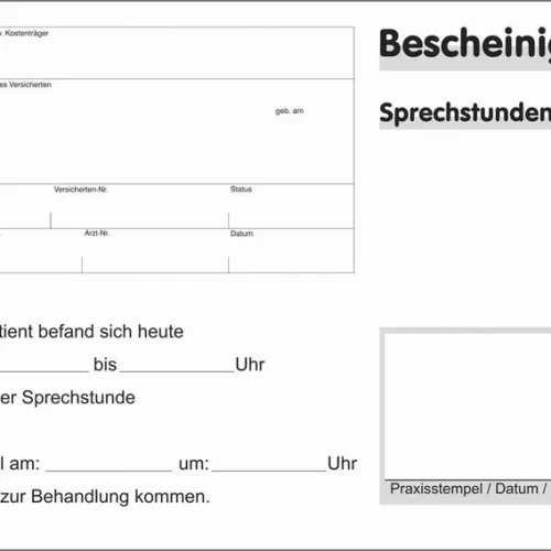 Attest på konsultasjonsbesøk