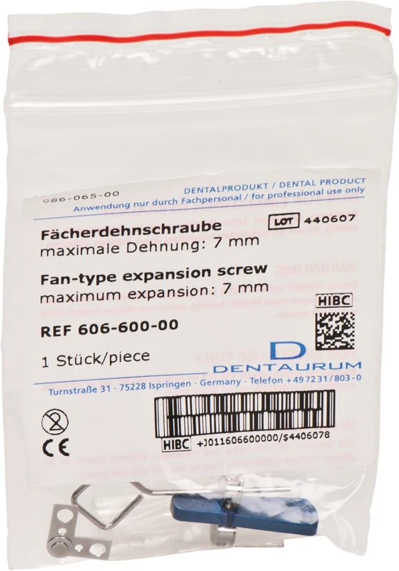 Vifteutvidelsesskrue rustfritt stål