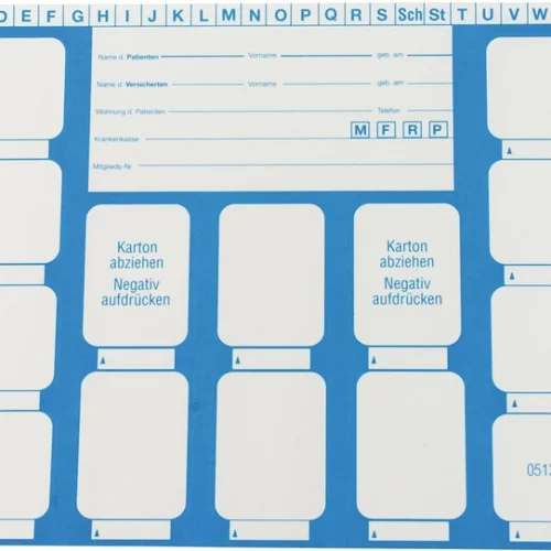 Tannfilmkort - selvklebende